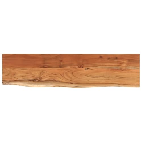 vidaXL Wandregal, Rechteckig Hängeregal mit Baumkante, Schweberegal Regal für Wohnzimmer Büro, Wandmontage Bücherregal Wandboard Holzregal, Massivholz Akazie vidaXL Wandregal, Rechteckig Hängeregal mit Baumkante, Schweberegal Regal für Wohnzimmer Büro, Wandmontage Bücherregal Wandboard Holzregal, Massivholz Akazie von vidaXL