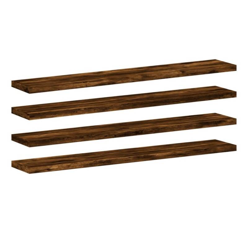 vidaXL Wandregal, Regale 4 Stk. Räuchereiche 60x10x1,5 cm Holzwerkstoff von vidaXL
