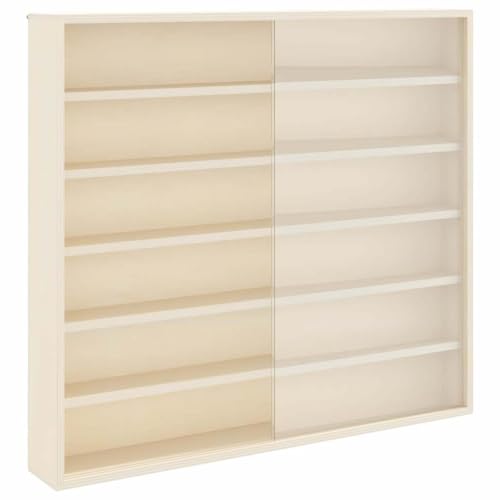 vidaXL Wandregal Aufbewahrung Vitrine Sammleregal Deko Vitrineregal mit Türen von vidaXL