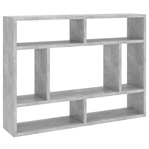 vidaXL Wandregal Betongrau 75x16x55 cm Holzwerkstoff von vidaXL