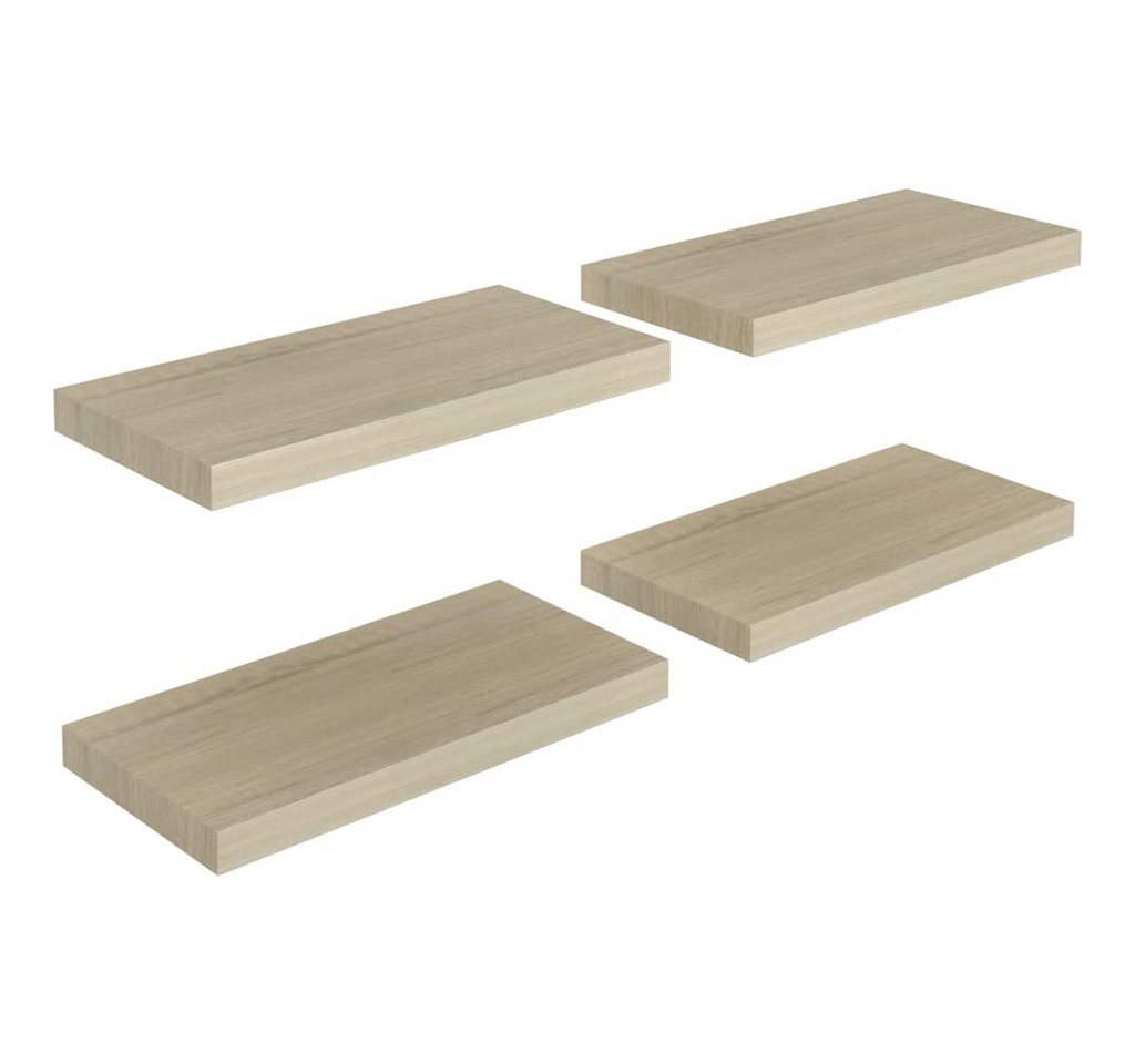 vidaXL Wandregal Schwebende Wandregale 4 Stk Eichefarben 50x23x3,8cm MDF vidaXL Wandregal Schwebende Wandregale 4 Stk Eichefarben 50x23x3,8cm MDF von vidaXL