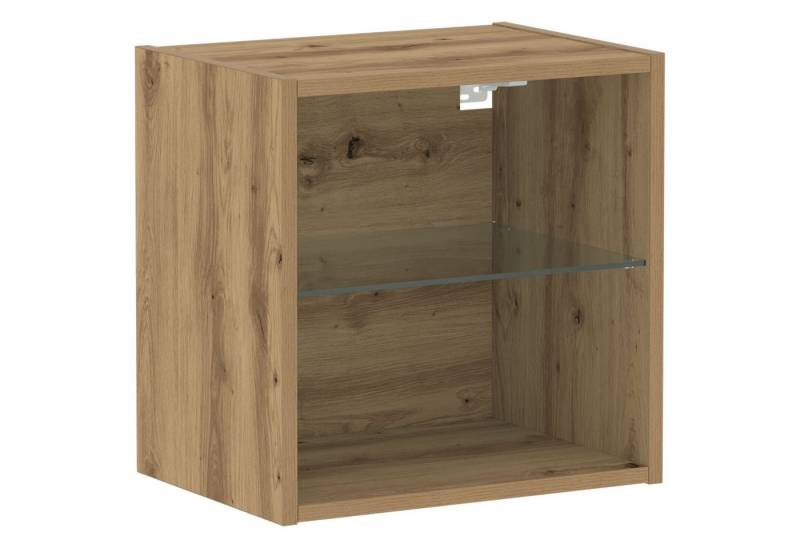 vidaXL Wandregal Schweberegal Massivholzeiche 40x28,5x40 cm Holzwerkstoff von vidaXL