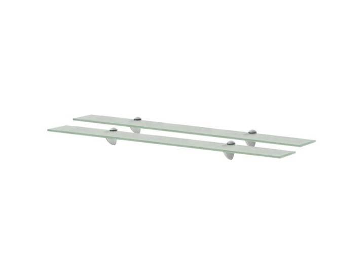 vidaXL Wandregal Schweberegal Wandboard Hängeregal Wandablage Wandregal 2 Stk Glas 90x2, weiß von vidaXL