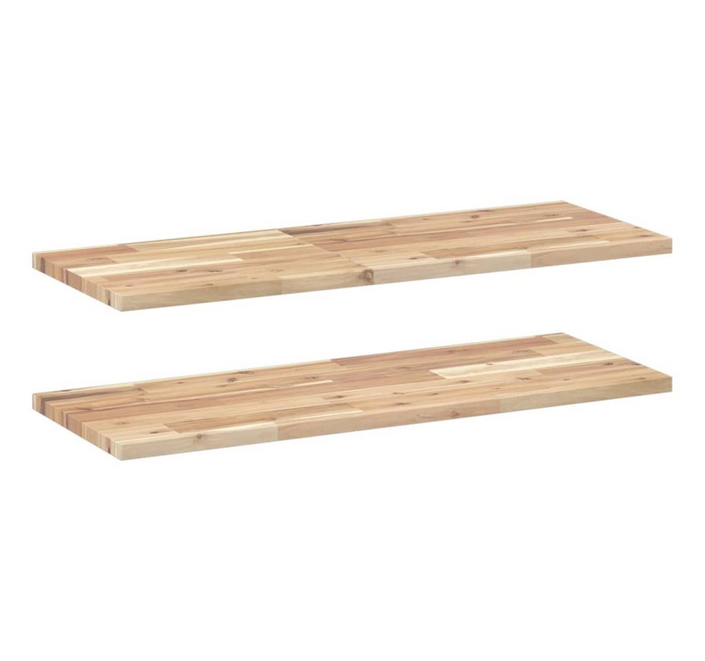 vidaXL Wandregal Schweberegale 2 Stk 80x30x2 cm Massivholz Akazie Unbehandelt vidaXL Wandregal Schweberegale 2 Stk 80x30x2 cm Massivholz Akazie Unbehandelt von vidaXL