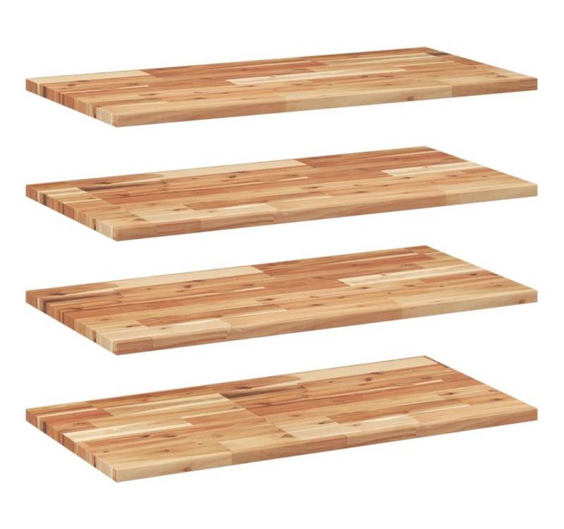 vidaXL Wandregal Schweberegale 4 Stk 60x40x2 cm Massivholz Akazie Ölbehandelt von vidaXL