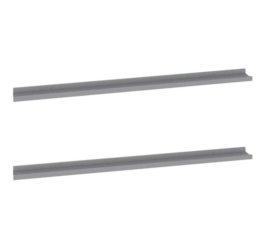 vidaXL Wandregal Wandregale 2 Stk Grau 115x9x3 cm vidaXL Wandregal Wandregale 2 Stk Grau 115x9x3 cm von vidaXL