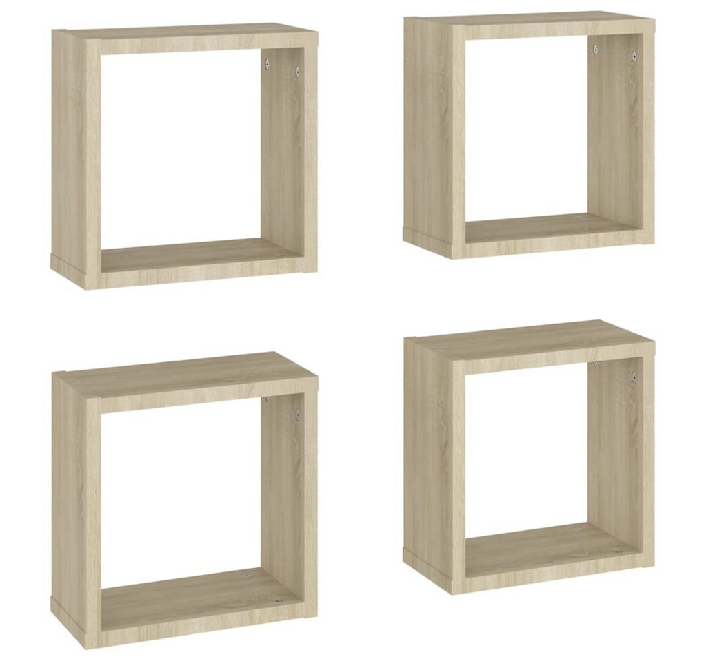 vidaXL Wandregal Würfelregale Wandregal Hängeregal 4 Stk Sonoma Eiche 30x15x30 cm vidaXL Wandregal Würfelregale Wandregal Hängeregal 4 Stk Sonoma Eiche 30x15x30 cm von vidaXL