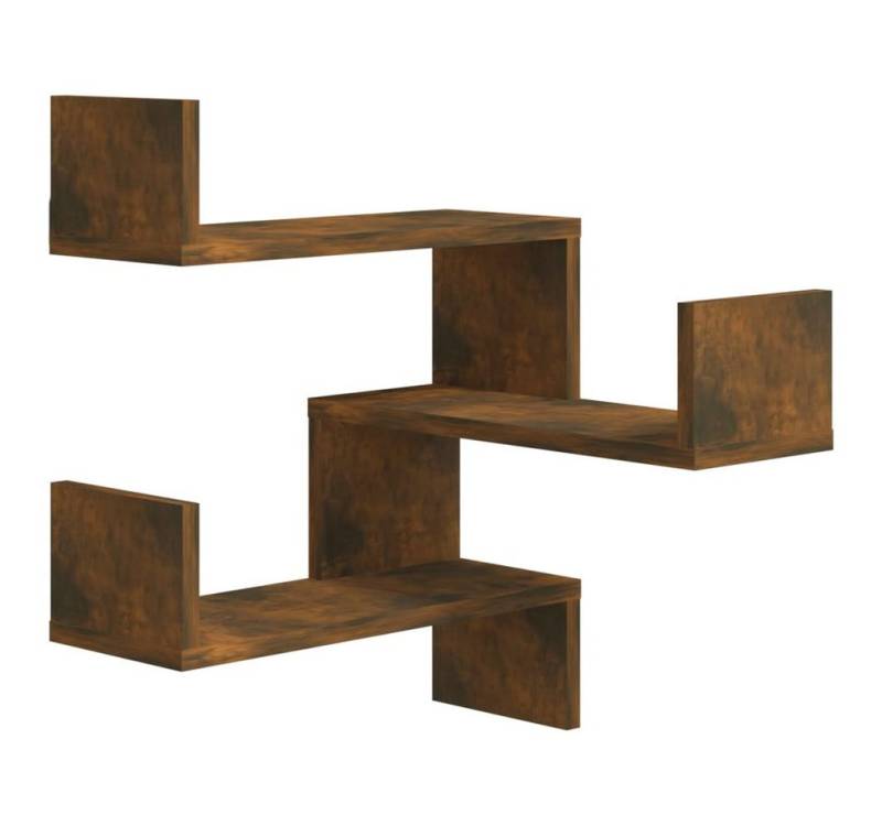 vidaXL Wandregal, Wand-Eckregal Räuchereiche 40x40x50 cm Holzwerkstoff von vidaXL