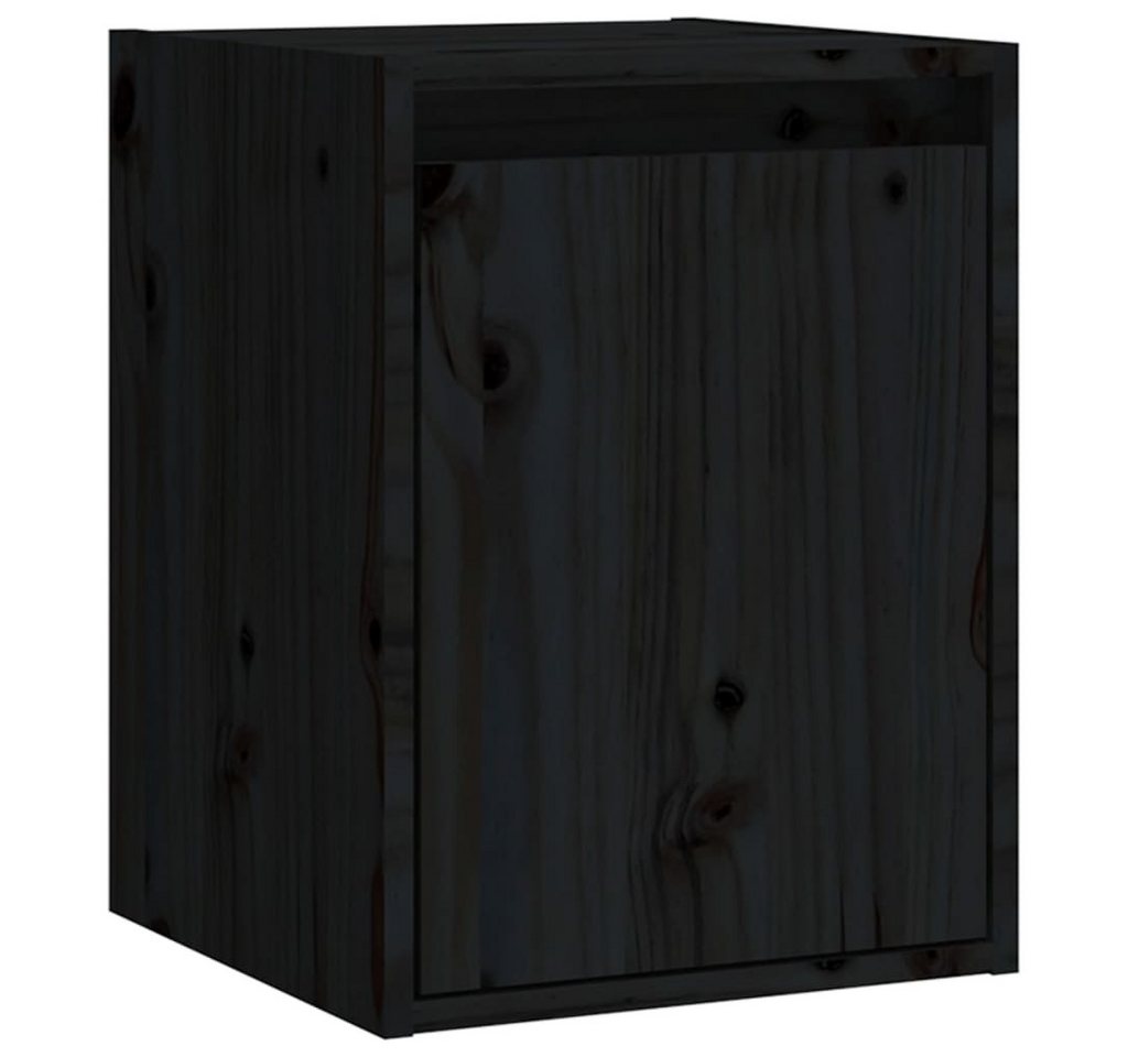 vidaXL Kommode, Wandschrank Schwarz 30x30x40 cm Massivholz Kiefer vidaXL Kommode, Wandschrank Schwarz 30x30x40 cm Massivholz Kiefer von vidaXL