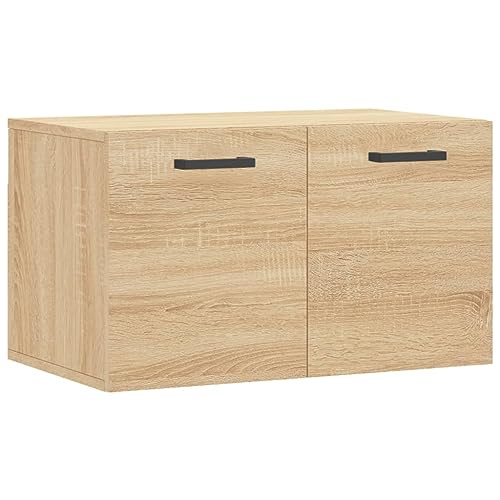 vidaXL Wandschrank, Hängeschrank mit viel Stauraum, Wandmontage Badschrank Medizinschrank, Aufbewahrungsschrank für Wohnzimmer, Sonoma Eiche Holzwerkstoff von vidaXL