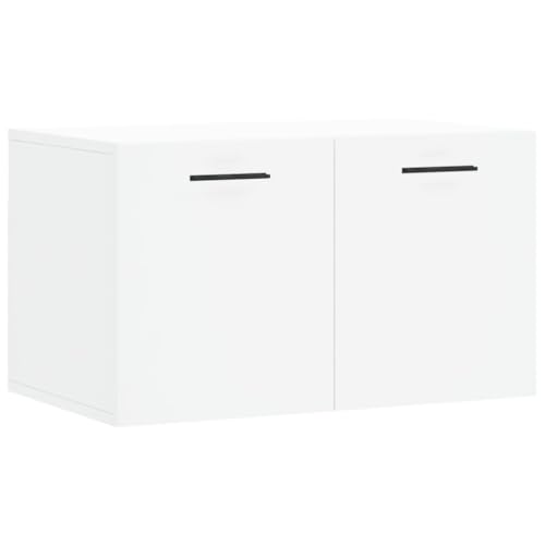 vidaXL Wandschrank, Hängeschrank mit viel Stauraum, Wandmontage Badschrank Medizinschrank, Aufbewahrungsschrank für Wohnzimmer, Weiß Holzwerkstoff vidaXL Wandschrank, Hängeschrank mit viel Stauraum, Wandmontage Badschrank Medizinschrank, Aufbewahrungsschrank für Wohnzimmer, Weiß Holzwerkstoff von vidaXL