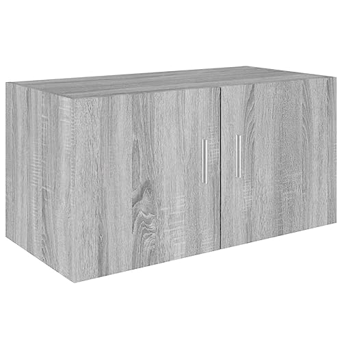 vidaXL Wandschrank Hängeschrank Aufbewahrung Wohnzimmer Bücherschrank Schrank Mehrzweckschrank Lagerschrank Grau Sonoma 80x39x40cm Holzwerkstoff vidaXL Wandschrank Hängeschrank Aufbewahrung Wohnzimmer Bücherschrank Schrank Mehrzweckschrank Lagerschrank Grau Sonoma 80x39x40cm Holzwerkstoff von vidaXL