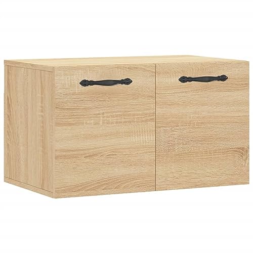 vidaXL Wandschrank, Hängeschrank mit viel Stauraum, Wandmontage Badschrank Medizinschrank, Aufbewahrungsschrank für Wohnzimmer, Sonoma Eiche Holzwerkstoff von vidaXL