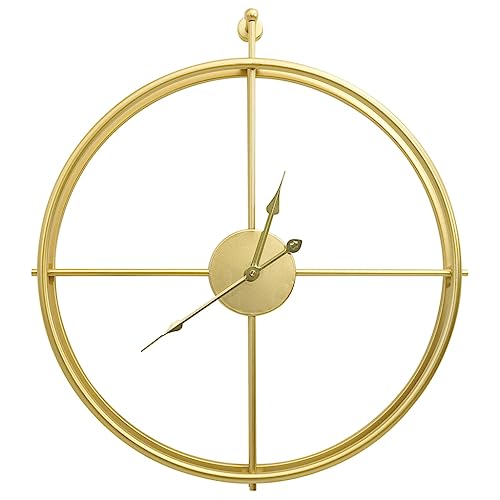 vidaXL Wanduhr Dekorativ Wohnzimmeruhr Bürouhr Analoguhr Wand Uhr Dekouhr Küchenuhr Wohnzimmer Wandtattoo Deko Rund Golden 52cm Eisen vidaXL Wanduhr Dekorativ Wohnzimmeruhr Bürouhr Analoguhr Wand Uhr Dekouhr Küchenuhr Wohnzimmer Wandtattoo Deko Rund Golden 52cm Eisen von vidaXL
