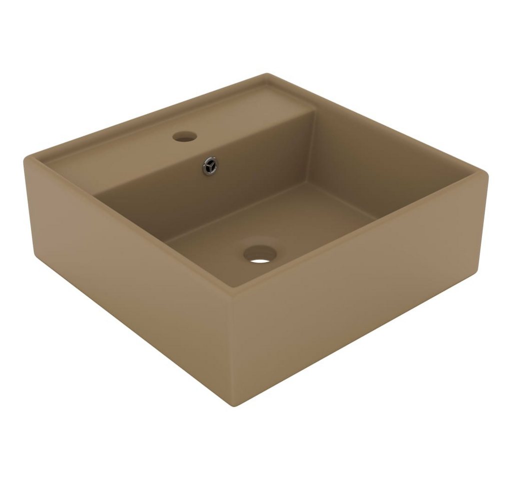 vidaXL Waschbecken Luxus-Waschbecken Überlauf Quadratisch Matt Creme 41x41 cm vidaXL Waschbecken Luxus-Waschbecken Überlauf Quadratisch Matt Creme 41x41 cm von vidaXL