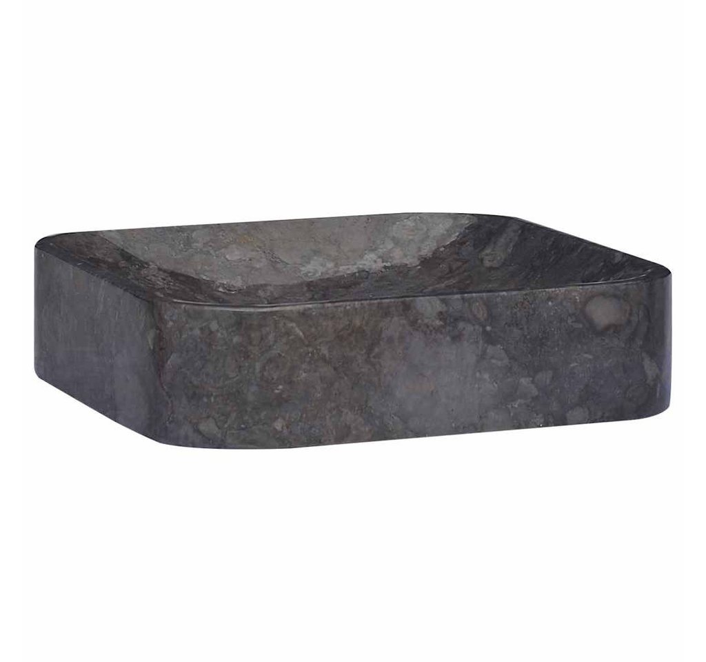vidaXL Waschbecken Waschbecken Schwarz 40x40x10 cm Marmor von vidaXL