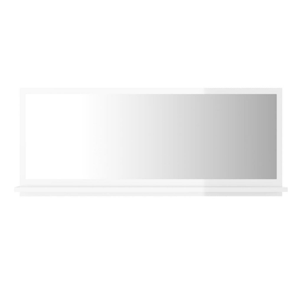 vidaXL Badezimmerspiegelschrank Badspiegel Hochglanz-Weiß 90x10,5x37 cm Holzwerkstoff (1-St) von vidaXL