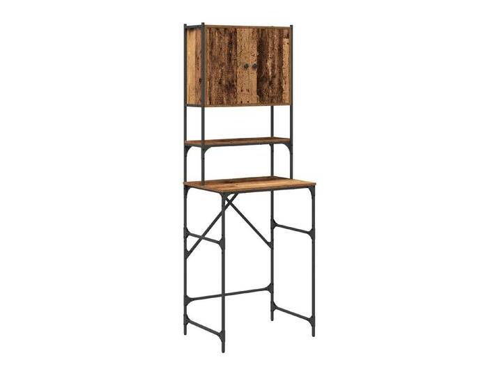 vidaXL Waschmaschinenumbauschrank Waschmaschinen-Schrank Altes Holz 68x48,5x194 cm (1-St), Metal, Altholz von vidaXL