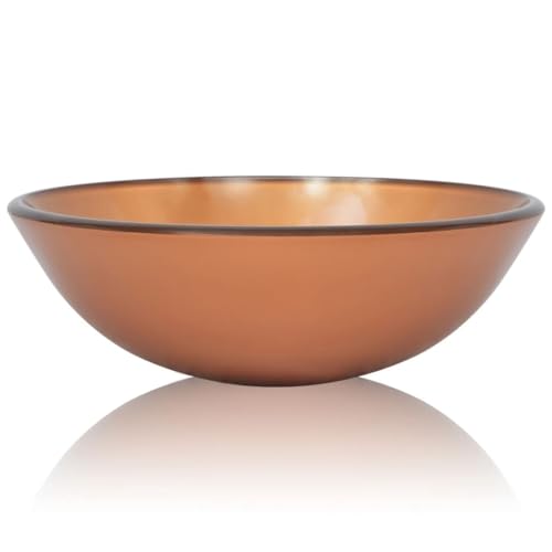 vidaXL Waschbecken Hartglas 42cm Braun Aufsatzbecken Waschschale Waschtisch vidaXL Waschbecken Hartglas 42cm Braun Aufsatzbecken Waschschale Waschtisch von vidaXL