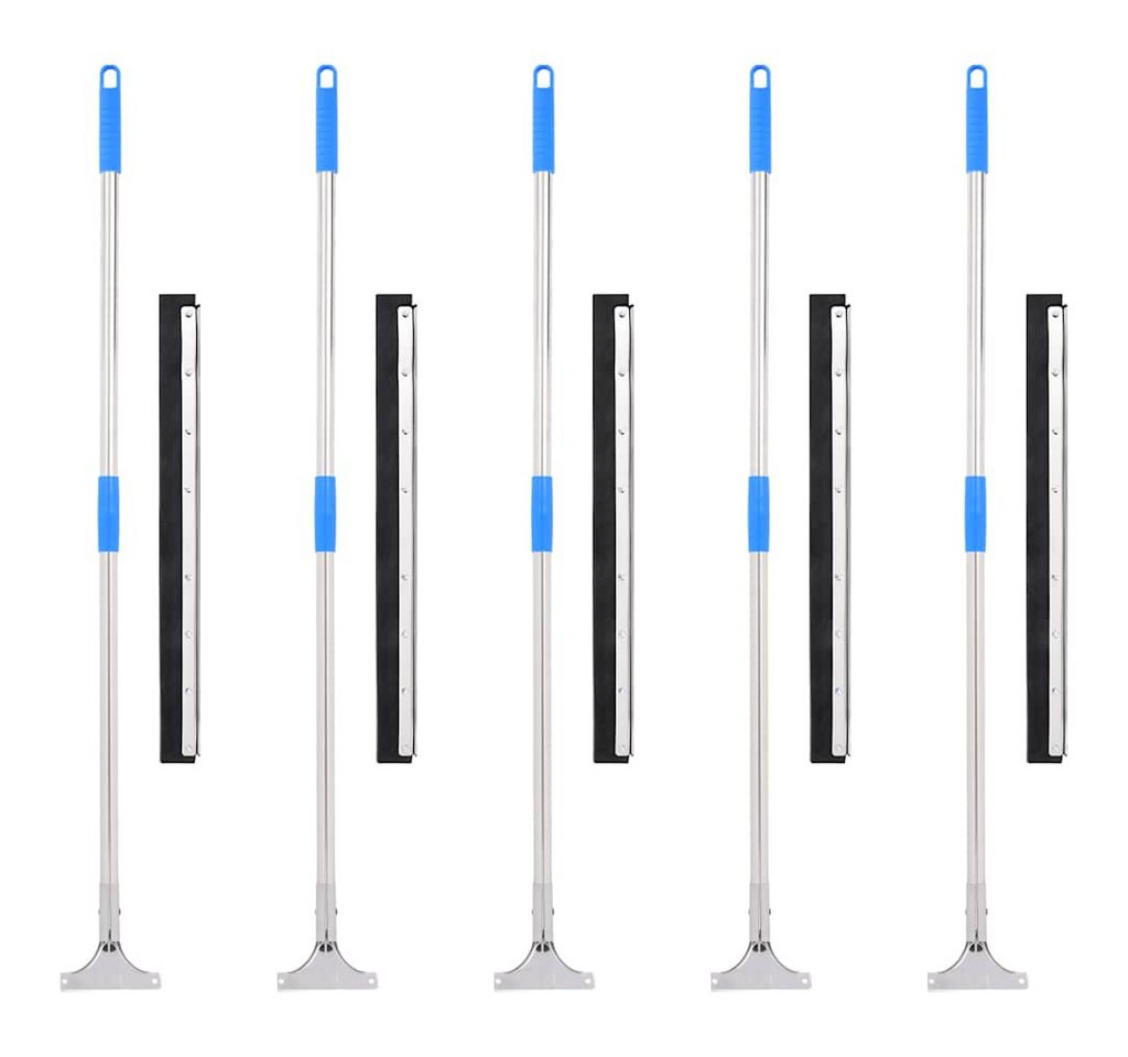 vidaXL Wasserabzieher, Wasserschieber mit Stielen 5 Stk. 60,5x119,5 cm Stahl und Gummi vidaXL Wasserabzieher, Wasserschieber mit Stielen 5 Stk. 60,5x119,5 cm Stahl und Gummi von vidaXL