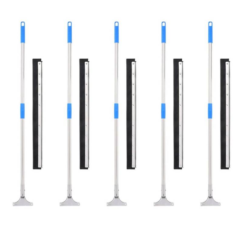 vidaXL Wasserabzieher, Wasserschieber mit Stielen 5 Stk. 75x119,5 cm Stahl und Gummi vidaXL Wasserabzieher, Wasserschieber mit Stielen 5 Stk. 75x119,5 cm Stahl und Gummi von vidaXL