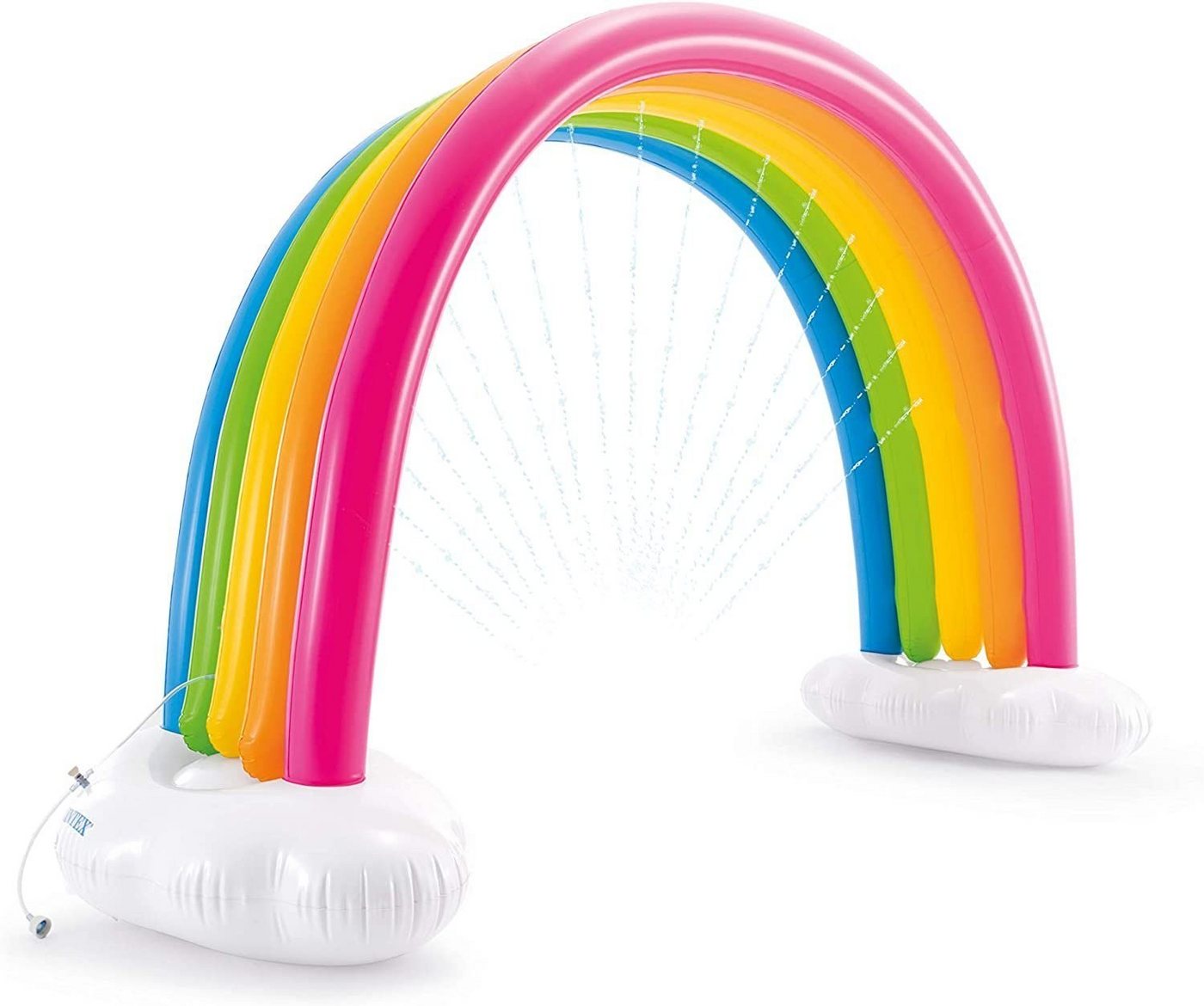 vidaXL Wasserspiel Intex Rainbow Cloud Sprinkler Mehrfarbig 300 x 109 x 180 cm von vidaXL