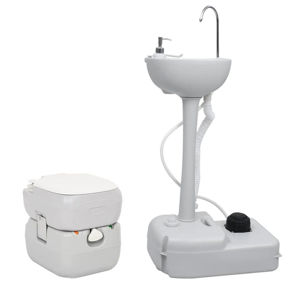 vidaXL Wassertank Tragbare Campingtoilette mit Waschbecken vidaXL Wassertank Tragbare Campingtoilette mit Waschbecken von vidaXL