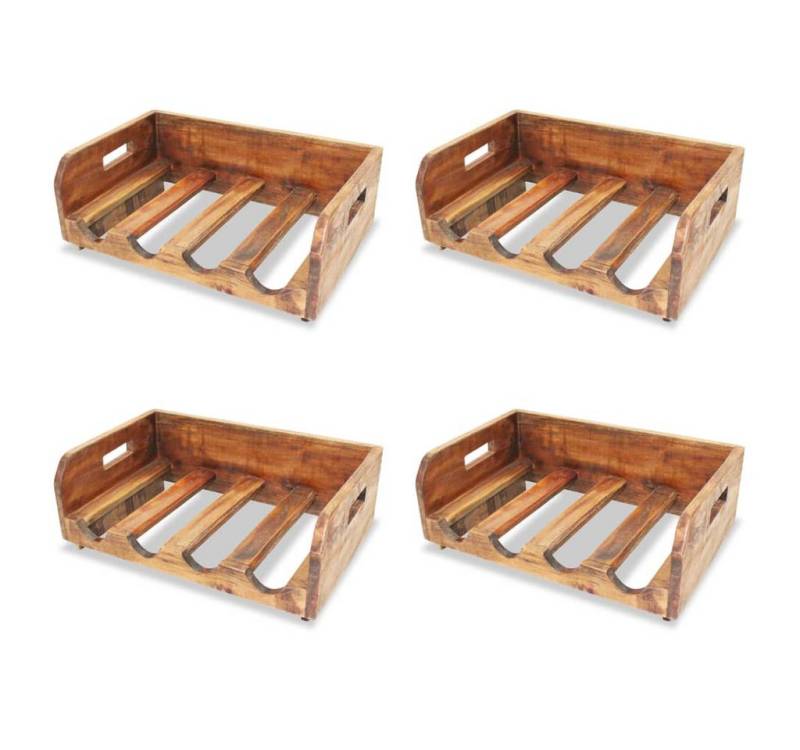 vidaXL Weinregal, Flaschenregale 4 Stk. für 16 Flaschen Recyceltes Massivholz vidaXL Weinregal, Flaschenregale 4 Stk. für 16 Flaschen Recyceltes Massivholz von vidaXL