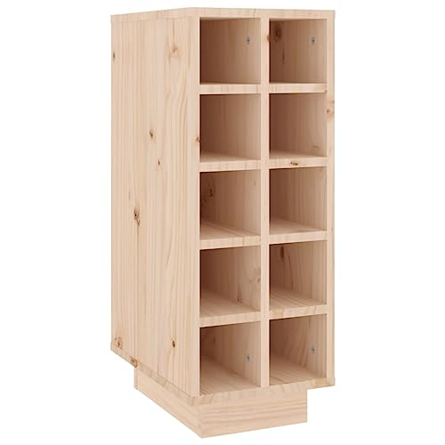 vidaXL Weinregal, Weinschrank mit viel Stauraum bis zu 10 Flaschen, Flaschenregal mit Holzrahmen, Weinständer Alkoholschrank Whisky, Massivholz Kiefer vidaXL Weinregal, Weinschrank mit viel Stauraum bis zu 10 Flaschen, Flaschenregal mit Holzrahmen, Weinständer Alkoholschrank Whisky, Massivholz Kiefer von vidaXL