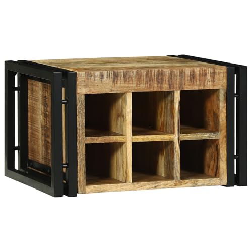 vidaXL Weinregal 46x35x27.5 cm Massivholz Raues Mango vidaXL Weinregal 46x35x27.5 cm Massivholz Raues Mango von vidaXL