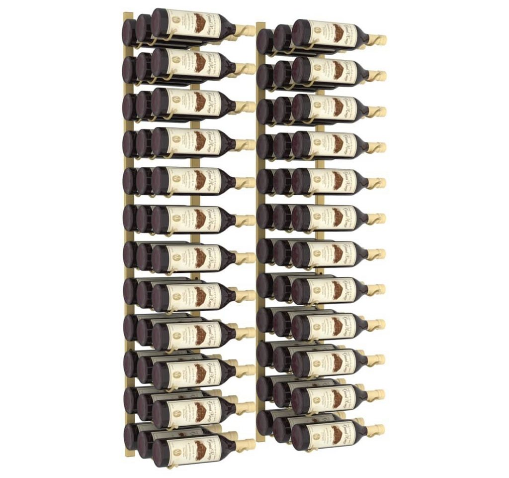 vidaXL Weinregal Wand-Weinregal für 36 Flaschen 2 Stk Golden Eisen vidaXL Weinregal Wand-Weinregal für 36 Flaschen 2 Stk Golden Eisen von vidaXL