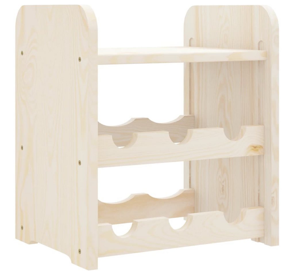 vidaXL Weinregal Weinregal mit Oberplatte 33x25x37 cm Massivholz Kiefer von vidaXL