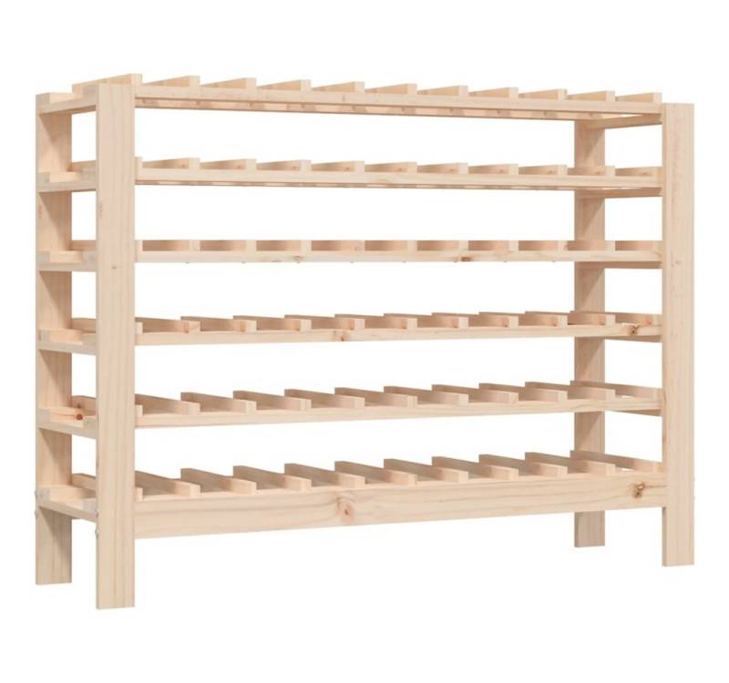 vidaXL Weinregal, Flaschenregal 109,5x30x82 cm Massivholz Kiefer von vidaXL