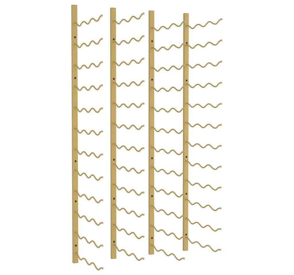 vidaXL Weinregal, Wand-Weinregal für 36 Flaschen 2 Stk. Golden Eisen vidaXL Weinregal, Wand-Weinregal für 36 Flaschen 2 Stk. Golden Eisen von vidaXL