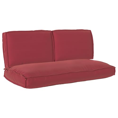 vidaXL Weinrotes Oxford-Stoff Kissen-Set, rechteckig, 60 x 120 x 12 cm, wasserabweisend, ergonomisch für drinnen und draußen vidaXL Weinrotes Oxford-Stoff Kissen-Set, rechteckig, 60 x 120 x 12 cm, wasserabweisend, ergonomisch für drinnen und draußen von vidaXL