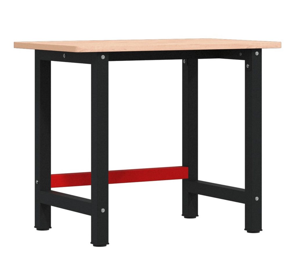 vidaXL Werkbank Werkbank 100x60x81,5 cm Massivholz Buche Rechteckig, (1-tlg) von vidaXL