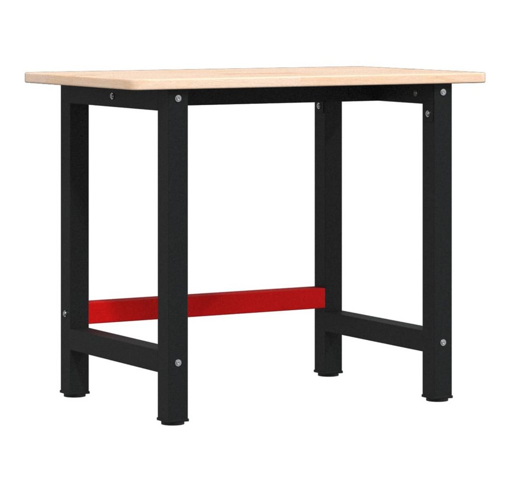 vidaXL Werkbank Werkbank 100x60x81,5 cm Massivholz Eiche Rechteckig, (1-tlg) von vidaXL