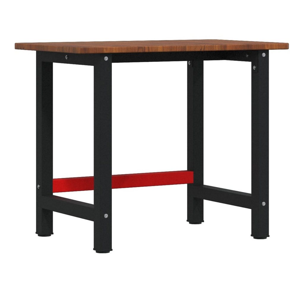 vidaXL Werkbank Werkbank Dunkelbraun 100x60x81,5 cm Massivholz Eiche Rechteckig, (1-tlg) von vidaXL