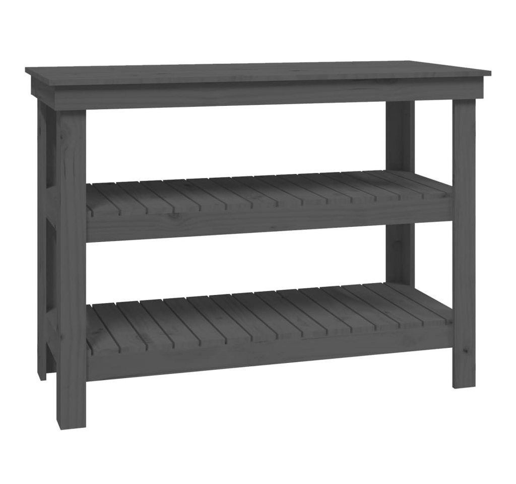 vidaXL Werkbank, Arbeitstisch Grau 110,5x50x80 cm Massivholz Kiefer vidaXL Werkbank, Arbeitstisch Grau 110,5x50x80 cm Massivholz Kiefer von vidaXL