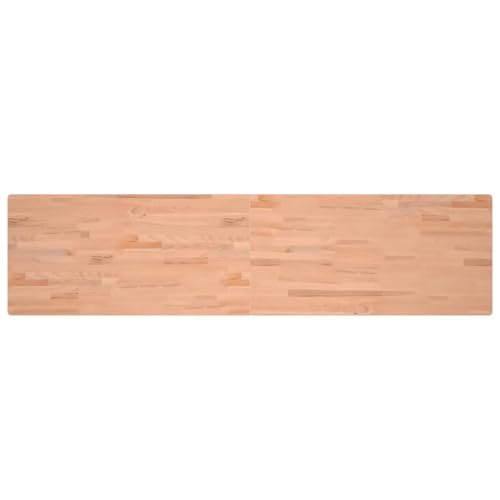 vidaXL Werkbankplatte, Arbeitsplatte Tischplatte Rechteckig, Holzplatte Platte für Flurbank Werkbank, Multiplexplatte Schreibtischplatte, 220x55x2,5 cm Massivholz Buche von vidaXL