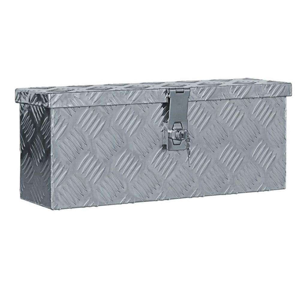 vidaXL Werkzeugbox Aluminiumkiste 48,5 x 14 x 20 cm Silbern (1 St) von vidaXL