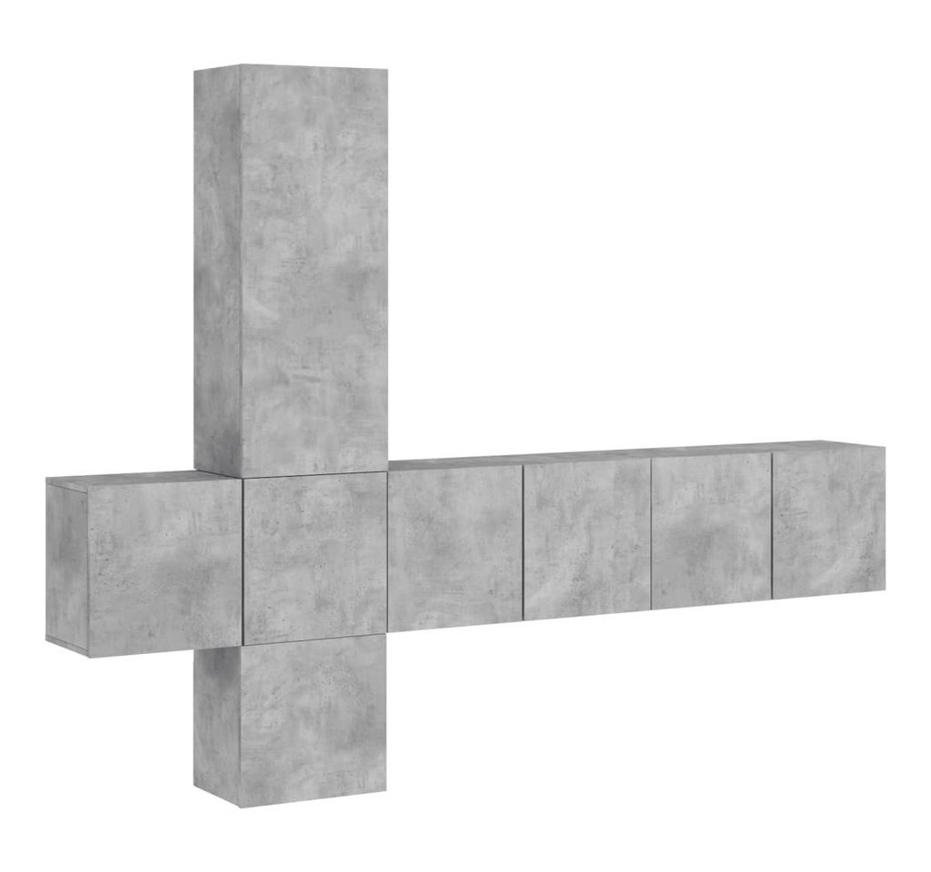 vidaXL Wohnwand, 5-tlg. Anbauwand Betongrau Holzwerkstoff vidaXL Wohnwand, 5-tlg. Anbauwand Betongrau Holzwerkstoff von vidaXL