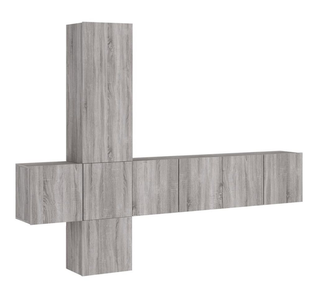vidaXL Wohnwand, 5-tlg. Anbauwand Grau Sonoma Holzwerkstoff vidaXL Wohnwand, 5-tlg. Anbauwand Grau Sonoma Holzwerkstoff von vidaXL