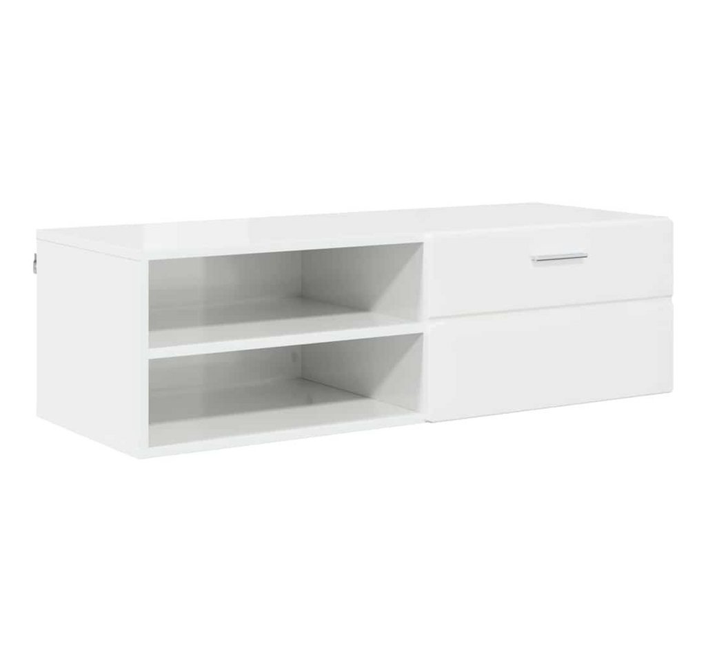 vidaXL Wohnzimmer-Set TV-Schränk mit Regal Betongrau 100.5 x 39 x 30 cm Holzwerkstoff, (1-St) von vidaXL