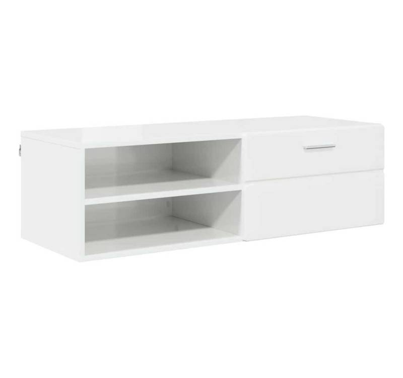 vidaXL Wohnzimmer-Set TV-Schränk mit Regal Betongrau 100.5 x 39 x 30 cm Holzwerkstoff, (1-St) von vidaXL