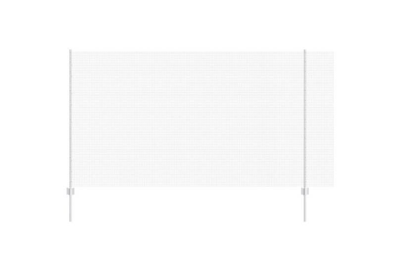 vidaXL Zaunpfosten Geschweißter Drahtzaun mit 10 U-Posts Silber 1,4x10 m Stahl, (2-St) von vidaXL