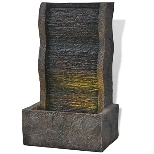 vidaXL Zimmerbrunnen LED Polyresin Wasserspiel Springbrunnen Gartenbrunnen vidaXL Zimmerbrunnen LED Polyresin Wasserspiel Springbrunnen Gartenbrunnen von vidaXL
