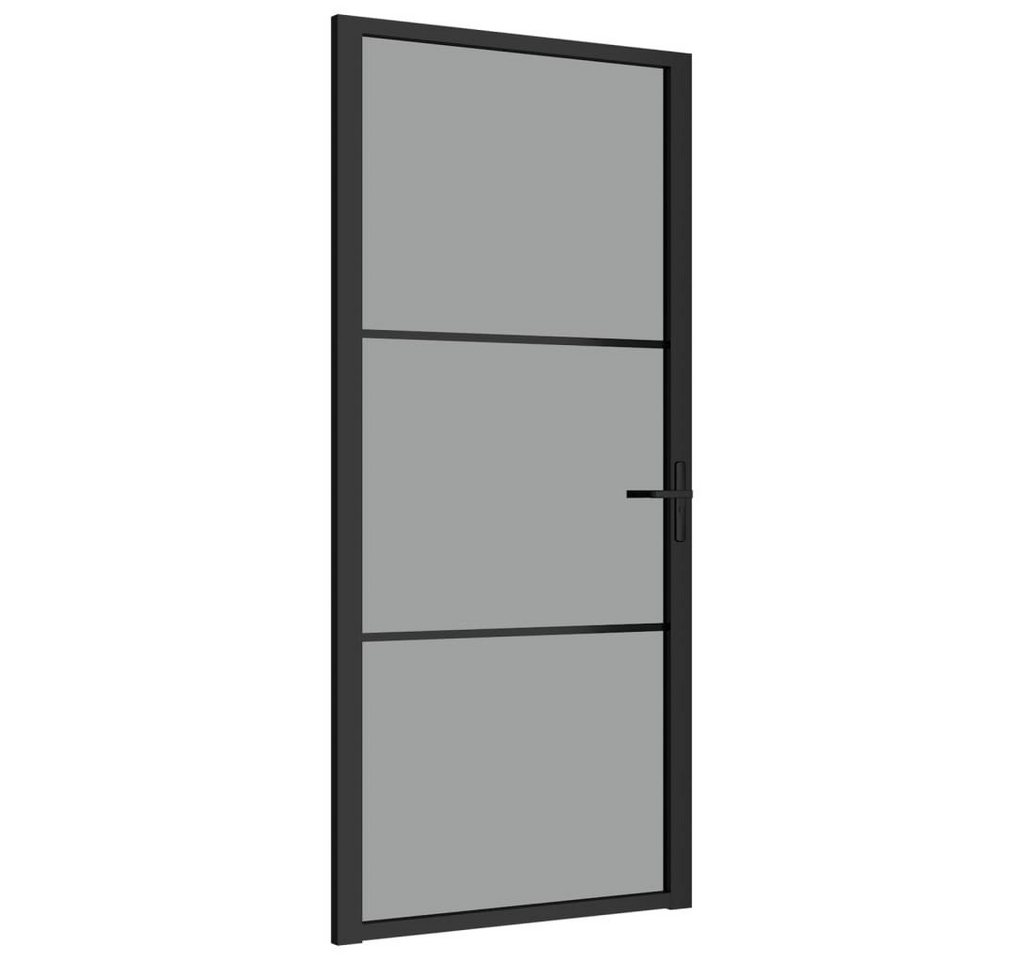 vidaXL Zimmertür Innentür 93x201,5 cm Schwarz ESG-Glas und Aluminium Zimmertür Glastür vidaXL Zimmertür Innentür 93x201,5 cm Schwarz ESG-Glas und Aluminium Zimmertür Glastür von vidaXL