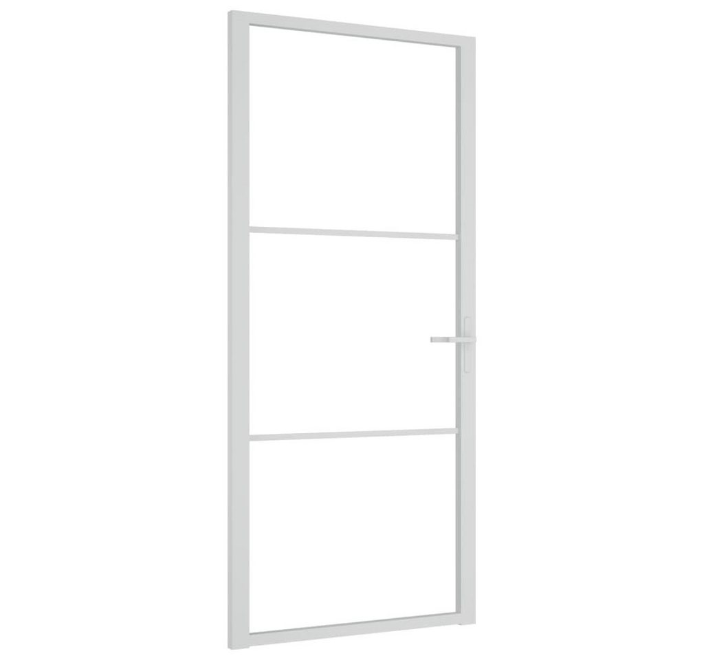 vidaXL Zimmertür Innentür 93x201,5 cm Weiß ESG-Glas und Aluminium Zimmertür Glastür vidaXL Zimmertür Innentür 93x201,5 cm Weiß ESG-Glas und Aluminium Zimmertür Glastür von vidaXL