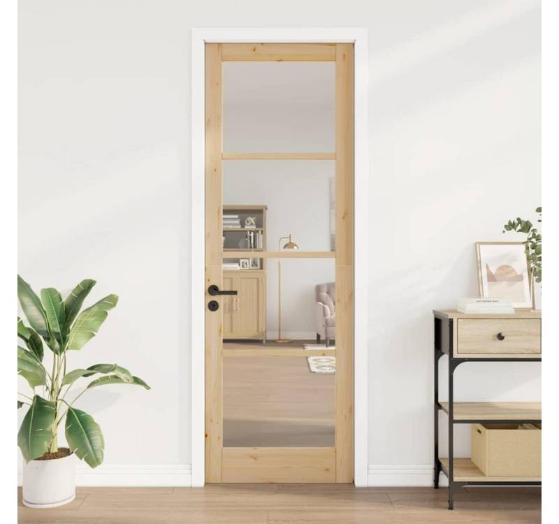 vidaXL Zimmertür Innentür mit Glas ORKDAL 78x232x4 cm Massivholz Kiefer vidaXL Zimmertür Innentür mit Glas ORKDAL 78x232x4 cm Massivholz Kiefer von vidaXL
